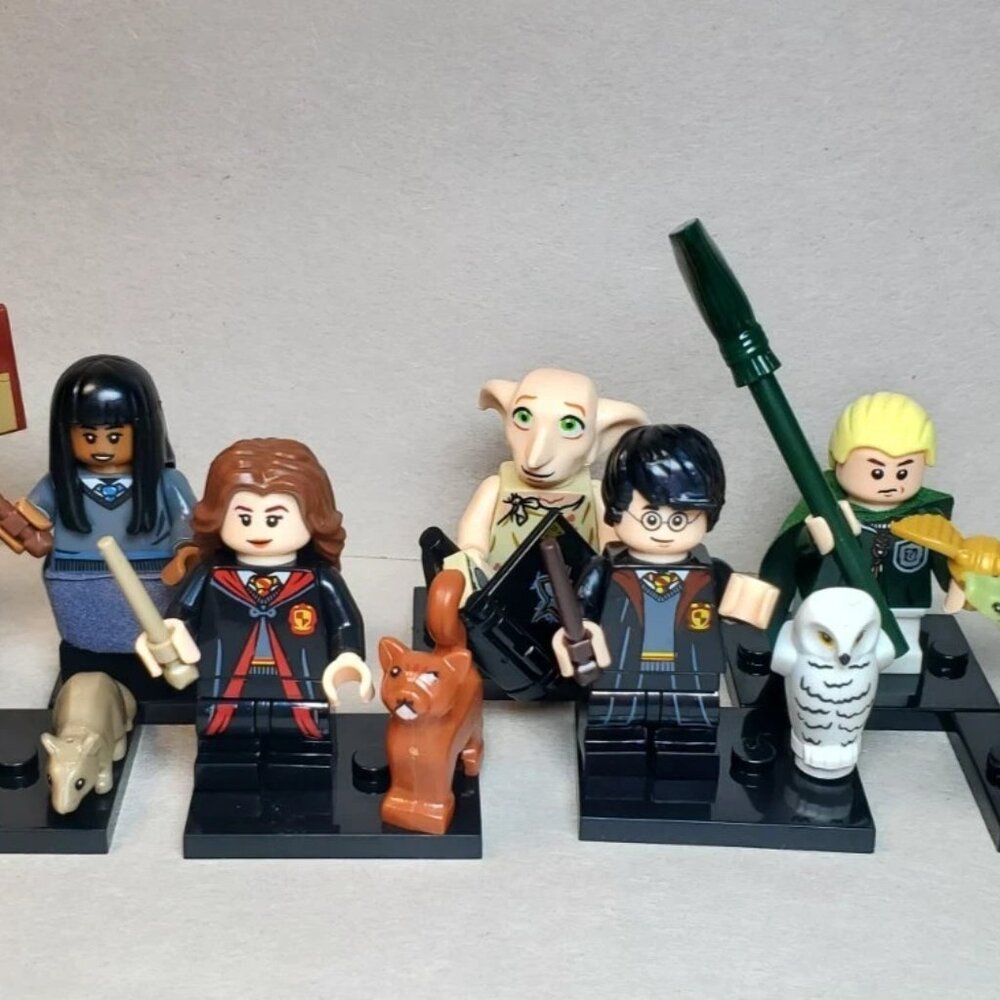 Custom Printed MOC Harry Potter Hogwarts VS. Voldemort Minifigures 8 Pack